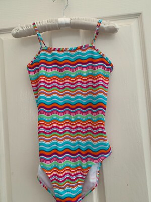 Board Angels Girls Pink/Blue Swimming Costume Age 13 Years BNWT