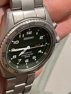 Seiko Kinetic 50M/ 5M43-0D10-free shipping | eBay