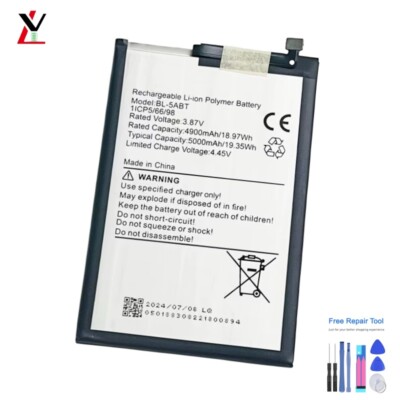 NEW Replacement Battery For Tecno BL-5ABT 1ICP5/66/98 3.87V 4900mAh TOOLS