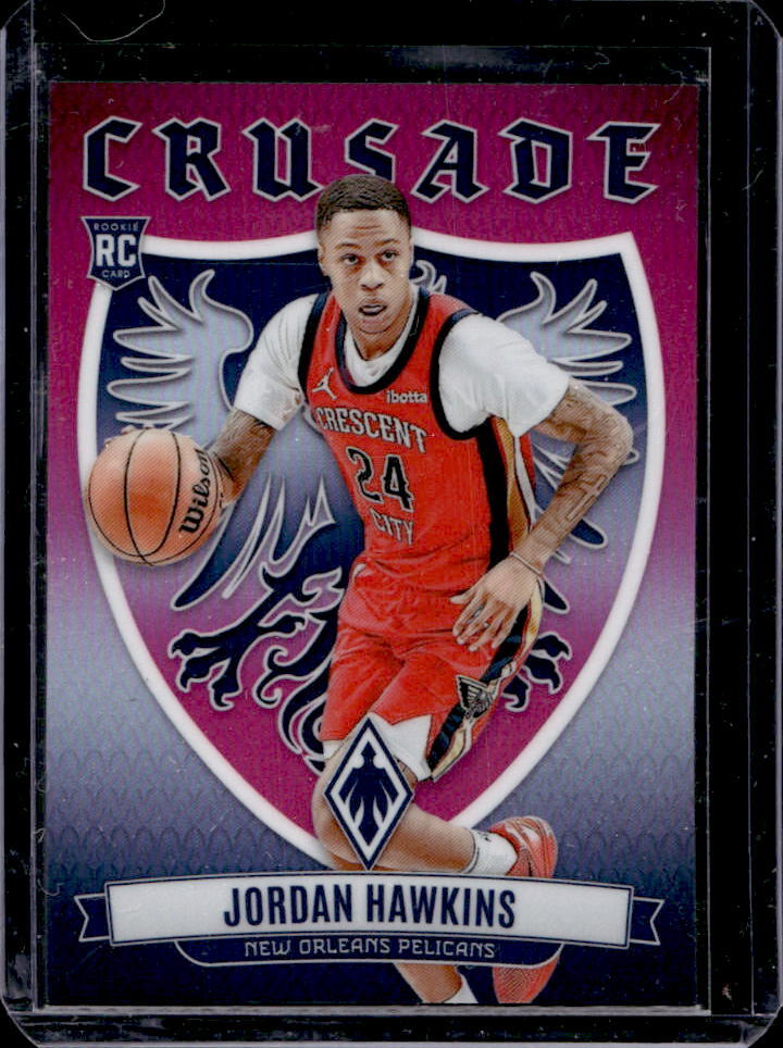 2023-24 Panini Phoenix Jordan Hawkins Crusade Pink #15/99 #7 Pelicans