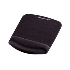 Fellowes Plush Touch Mousepad Wristrest Black 9252003 *FREE DELIVERY*