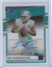 TUA TAGOVAILOA 2020 PANINI CHRONICLES CLEARLY DONRUSS ROOKIE AUTO RC #RR-TT