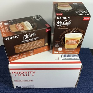 2-Six-Pk-Keurig-McCafe-Caramel-Macchiato-K-Cup-Pods-w-Milk-Frothers-Expires-2-21