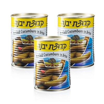 Pickled Cucumbers in Brine | Crispy Cucumber Pickles, 3pk Small ,13-17 ,Kosher