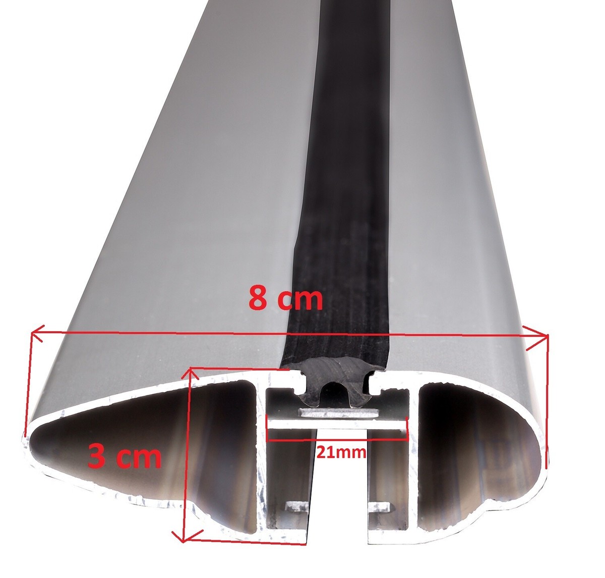 Paire De Barres De Toit Fixpoint Noires - 120cm - Pour Peugeot 5008 MPV