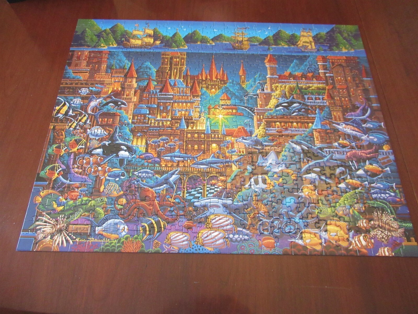 Lot 6 Complete 500 300 Pc Dowdle Jigsaw Puzzles NY Pigeon Wild