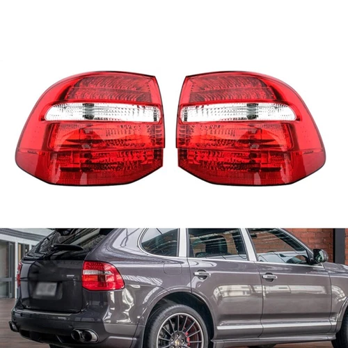 Pair Brake Turn Signal Lamp Tail Light Assembly For Porsche Cayenne 2007-10 4DR - Foto 3 di 7