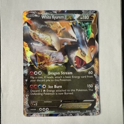 Pokémon TCG White Kyurem EX BW63 Black & White Promo Holo 180 HP Eng