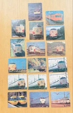 Japan, foreign railway Showa retro train series, set of 17 cards, rare