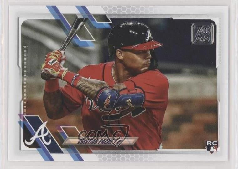 2021 Topps Image Variation SP (Horizontal Red Jersey) Cristian Pache #187 7iu