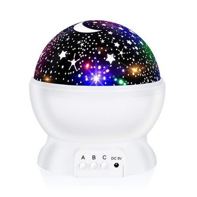 Night Light for Kids, Kids Night Light Nebula 360 Degree Rotation - 4 LED Bul...