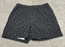 Chubbies Shorts Mens Medium 5.5" The Danger Zones Black Stars USA Flag Lined