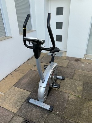 Christopeit Sport Heimtrainer Ergometer BLUE T 1 Pedalriemen/Netzteil beschädigt