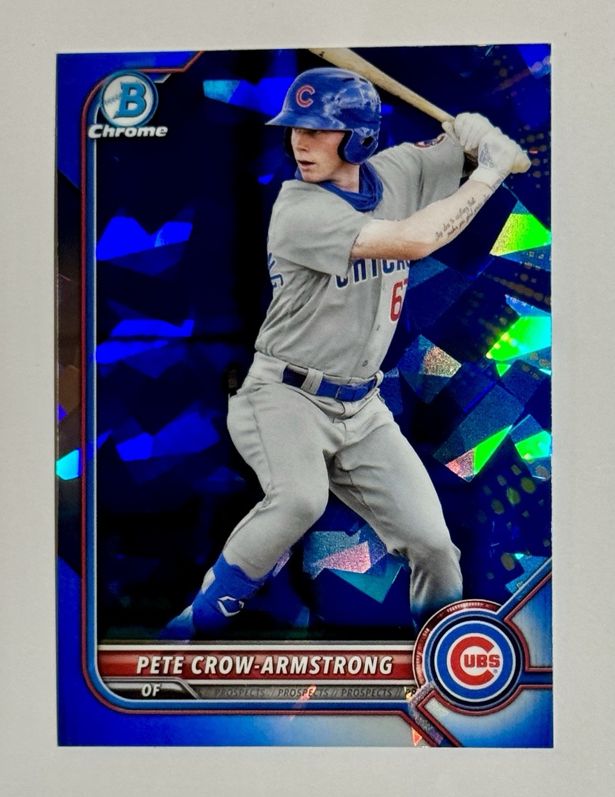 Pete Crow-Armstrong #BCP-102 2022 Bowman Sapphire Edition Baseball