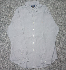 Ralph Lauren, Businesshemd, Größe: XL, SLIM FIT STRETCH OXFORD, Grau