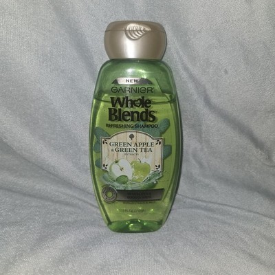 Garnier Whole Blends Refreshing Shampoo Green Apple & Green Tea Extracts, 12.5oz
