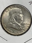 1948 Franklin Half Dollar Circulated XF/AU 90% Silver Coin #49.