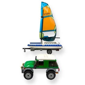 Lego City: 4x4 with Catamaran (60149) Complete with Minifigures Retired 2017