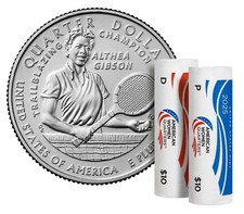 2025 P&D ALTHEA GIBSON AMERICAN WOMEN QUARTER UNCIRCULATED UNC (2 ROLLS)