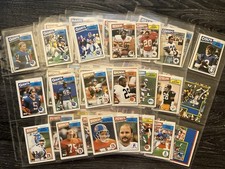 1987 Topps UK American NFL Football fast vollständiges Mini-Kartenset