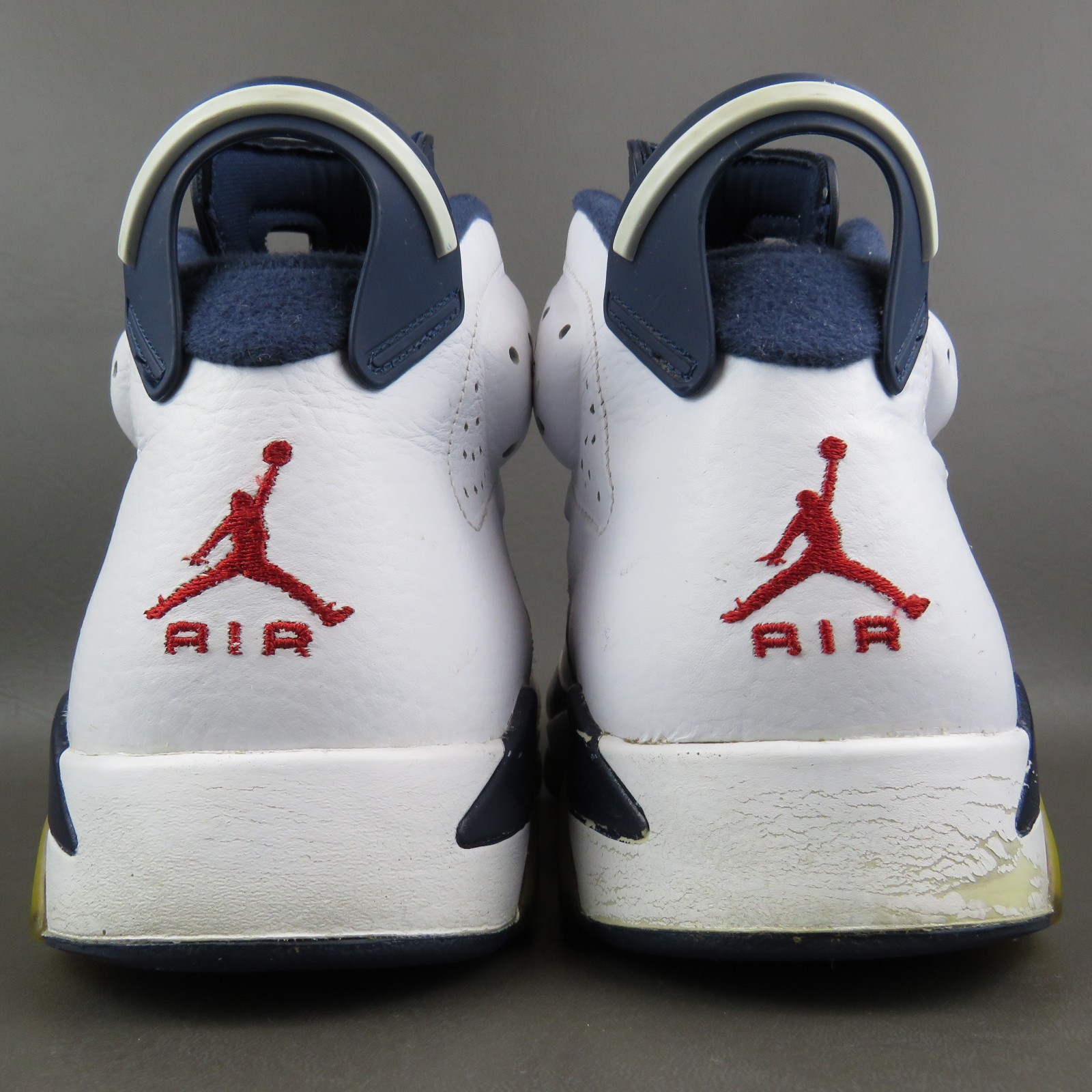 Nike Shoes - 2012 Air Jordan 6 Olympic Midnight Navy Blue Red - Sz 11.5 Mens thumbnail 9