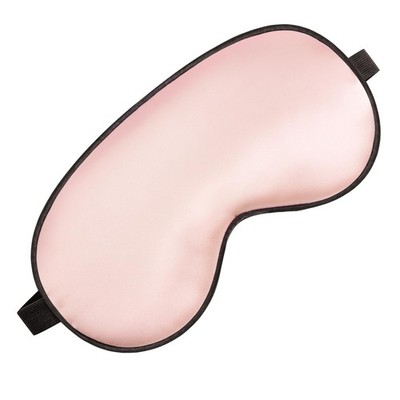Silk Eye Sleep Mask - Adjustable Strap, Comfortable 1 Count (Pack of 1), Pink 