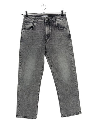 ICON DENIM LA High Waist Jeans Damen Jeans Gr. DE 36 hellgrau Casual-Look
