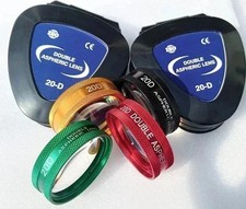 20d Double Aspheric Lens Fundus Examination Eye Care Device Set Of 4 Multi Color
