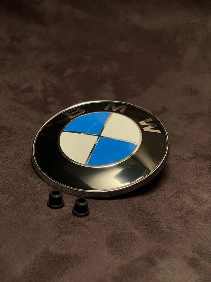 BMW Emblem 82mm Blau Weiss  E46, E90, F30, G20, F10, G30, E70, F15,G,E71,F16,etc - Bild 3 von 4