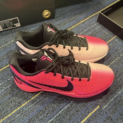 Nike Kobe Bryant Men s Low Top Lace-Up Basketball Sneakers Pink/Black/White