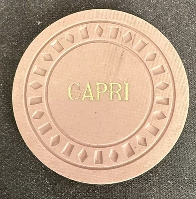 Caribbean Capri Casino Chip.  Very Nice Condition, Roulette Chip