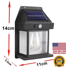 LED Solar Wall Lights PIR Motion Sensor Outdoor Garden Security Lamp