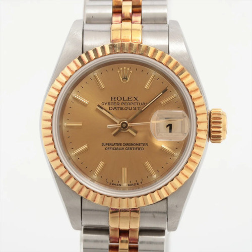 Rolex Lady Datejust 69173 SS×YG SS×YG AT Champagne-Face
