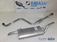 Imasaf Auspuffset Ab Kat für Volvo 440 K 1.6 + 1.7 1988-1996| Mitteltopf+Endtopf