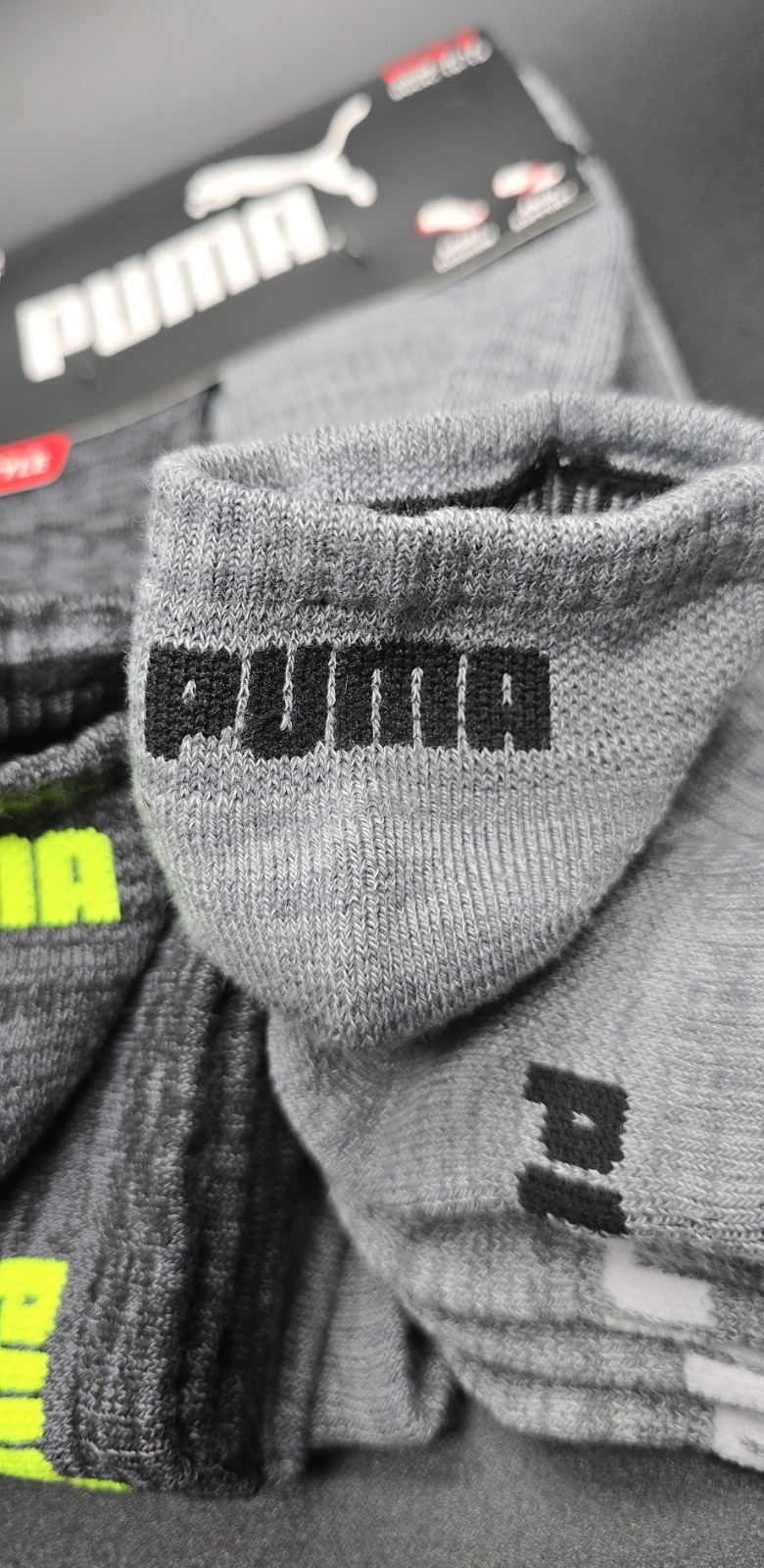 PUMA Men's 6pk Low Cut Sportstyle Athletic Socks, Large 8-12 Grey NWT thumbnail 3