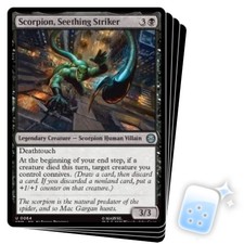 SCORPION, SEETHING STRIKER X4 Marvel's Spider-man SPM Magic MTG MINT CARD