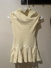 Ralph Lauren Girls Yellow Knit Shirt Dress Collared Sleeveless Knee 6 — photo 2