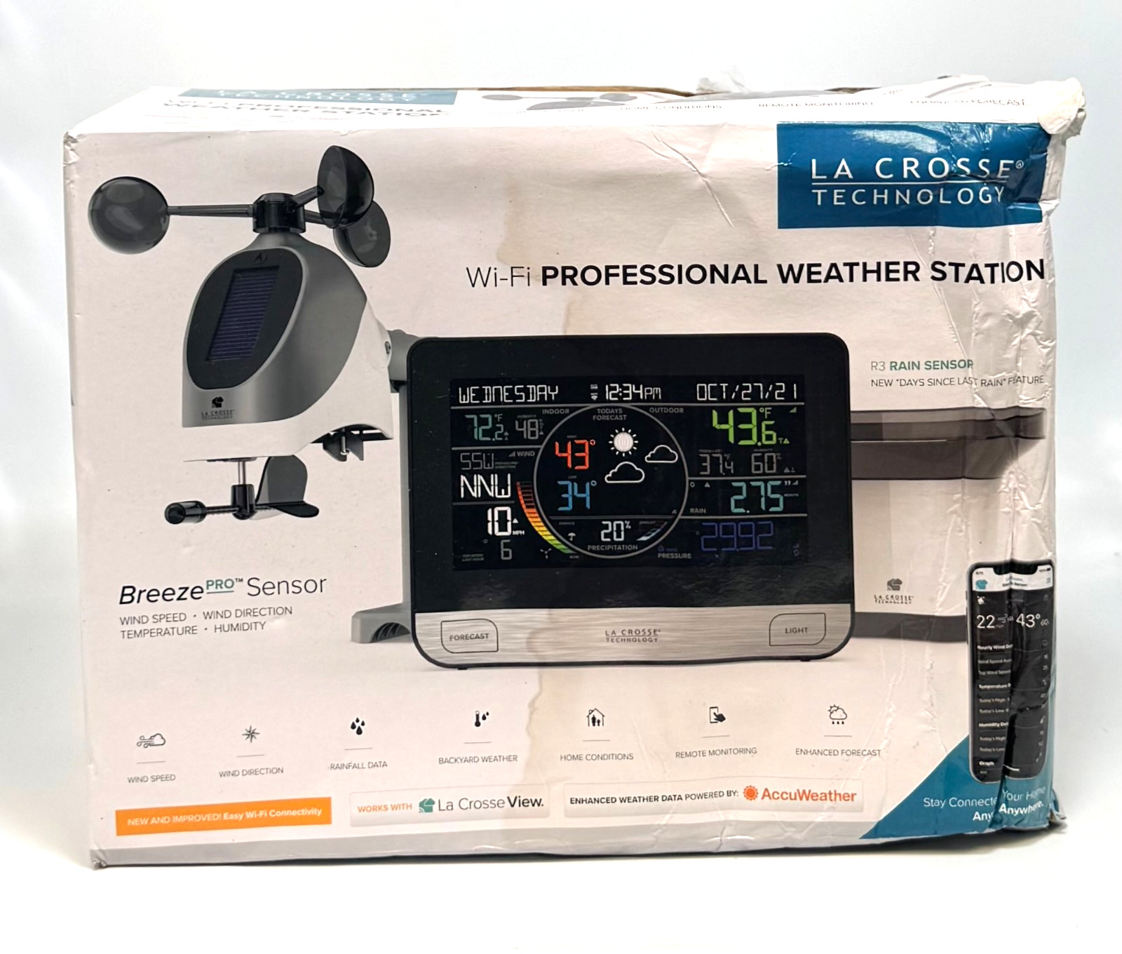 La Crosse Technology 328-69357-Int Wi-Fi Professional Weather Station *New*