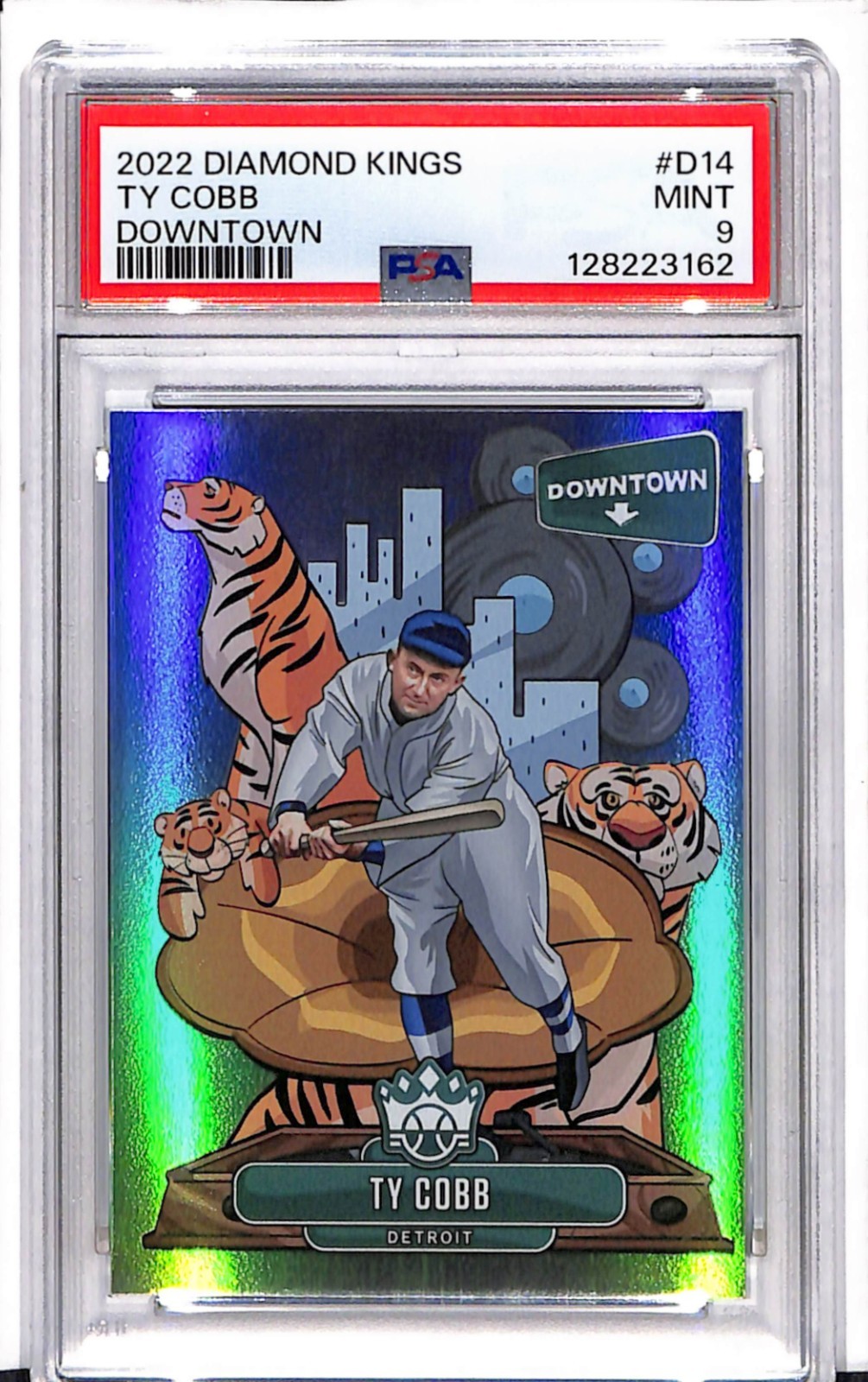 2022 Panini Diamond Kings - Downtown Ty Cobb #D14 PSA 9