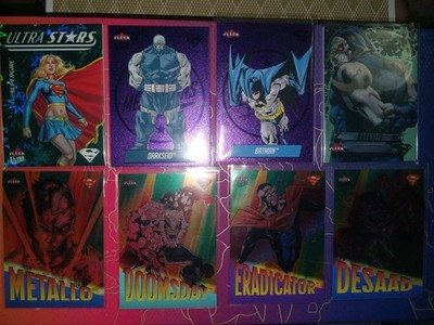 2026 Fleer Ultra Superman Medallions Purple Silver Retro Insert #d SP Lot Of 50