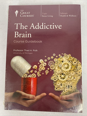 New - The Great Courses - The Addictive Brain Book + 2 CD's