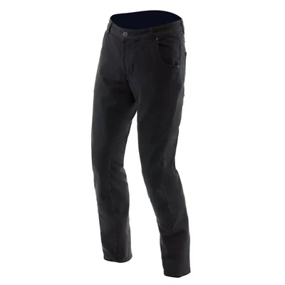 Jeans Moto Homme Dainese 5-Poches Denim Slim Noir Protections Renfort Noir - Photo 1/3