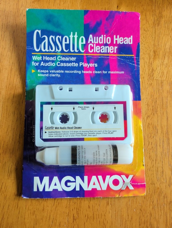 NOS Magnavox Wet Head Cleaner For Audio Cassette Tape Players 