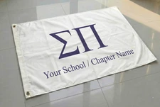 Custom Sigma PI ΣΠ Fraternity Flag Personalized / Chapter Banner 3'x5'