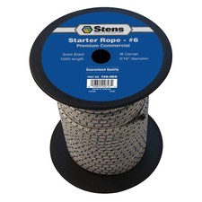 New 100' Solid Braid Starter Rope 146-068 For Size 6 Diameter 3/16" Length 100'