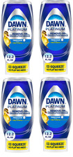 Dawn Platinum EZ-Squeeze Dish Soap Fresh Rain 12.2oz Dishwashing Liquid 4 Pack