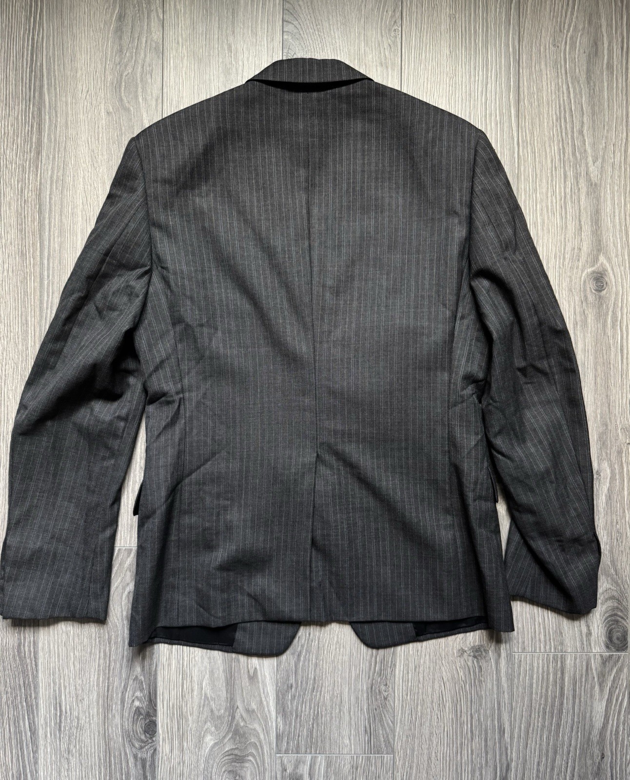 Prada Solid Stripped formal wool suit (blazer/tro… - image 4