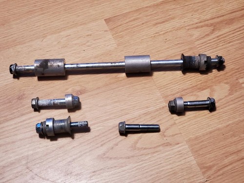 1999-2003 Honda OEM CBR600 F4i Engine Transmission Mounting Bolts Nuts Collars