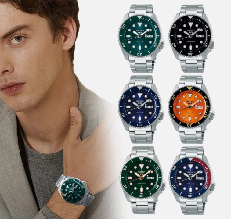 2025 New Seiko 5 Quartz Watch Watch Men's Watches Waterproof Steel Belt Steel Strap BD - Image 2 of 4