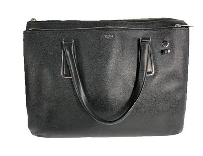 TUMI 79391D Sinclair ''Nina'' Saffiano Commuter Briefcase Business Black Leather